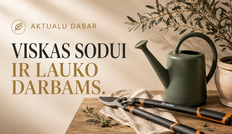 Sodo, lauko prekės