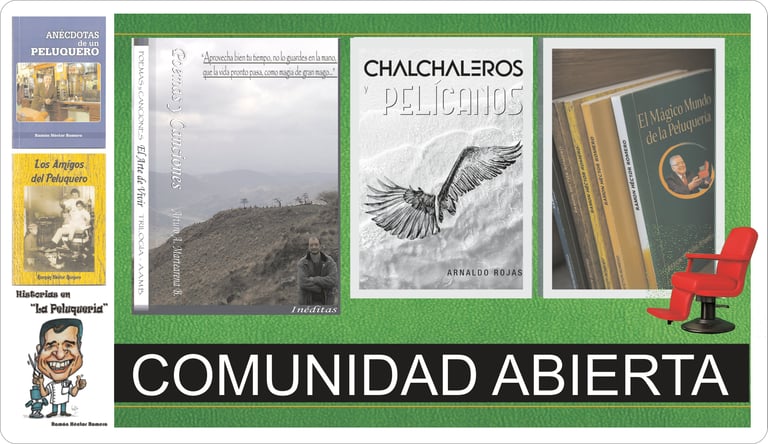 Comunidad Abierta (Botón Libro es cultura, con imágenes de tapas de Libros)
