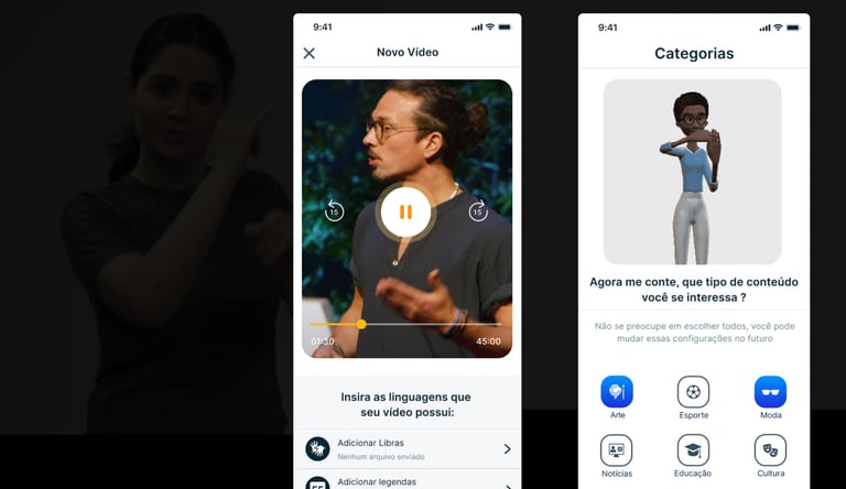 Sample of the app, how to upload of a video.
