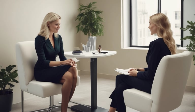 A healthcare professional consulting with a patient.