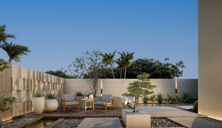 Luxury landscape design in Yas Island Abu Dhabi