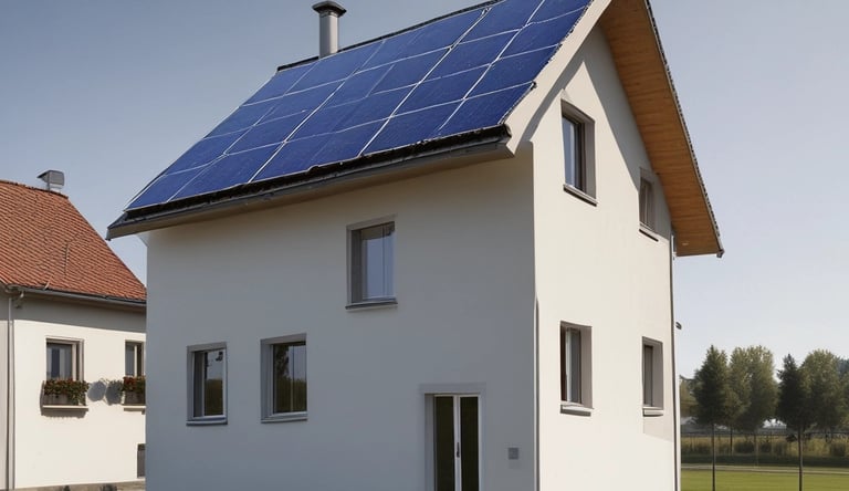 Einfamiliehaus mit Solar auf dem Dach