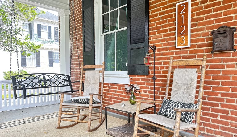 front porch rocking chairs and swing 2123 rivermont