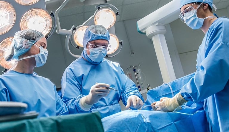 Linha de materiais médicos 
