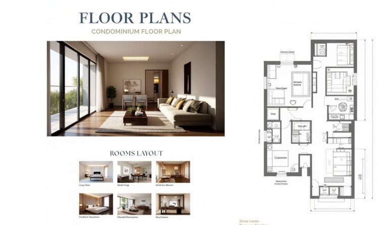 Detailed floor plan layout of Promenade Peak