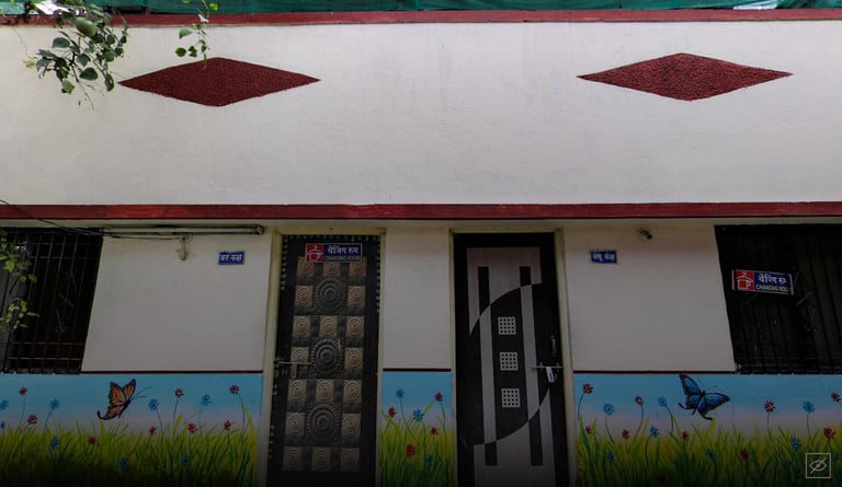Well-equipped changing rooms at Omkar Garden Mangal Karyalaya, Kondhwa Pune 