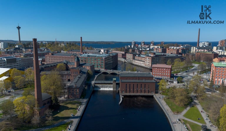 Ilmakuva Tammerkoski, Tampere