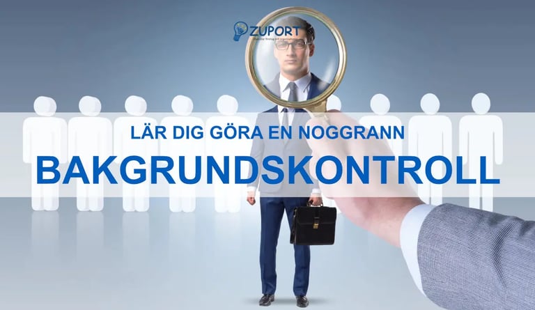 En bild på kursen i bakgrundskontroll