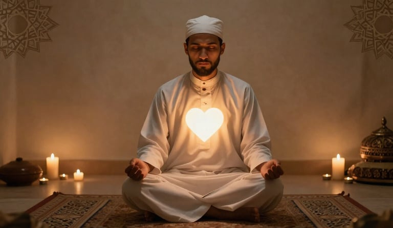 Sufi muraqaba meditation practice for heart centered dream work and subconscious guidance