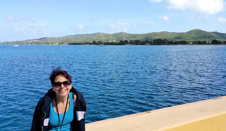 Lady enjoys the Sun in St. Croix, U.S.V.I.