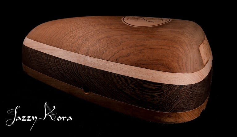 Caisse de résonnance brut de la jazzy-kora
