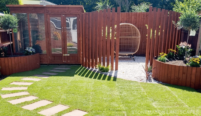 Designer Traditional Modern Circle & Curves Wooden Planters, Screen & Summer House - Gidea Park