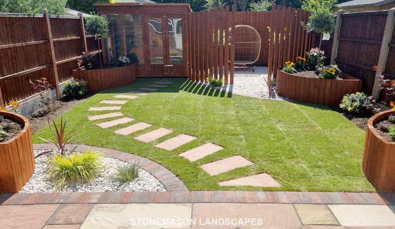 Designer Traditional Modern Circle & Curves Wooden Planters, Screen & Summer House - Gidea Park