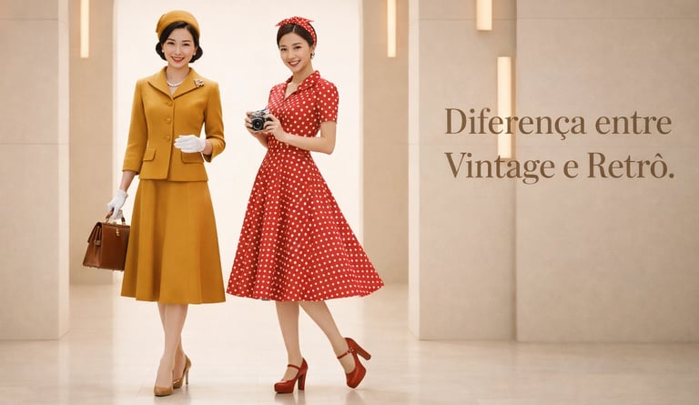 Qual a diferença entre vintage, retrô e antiguidades