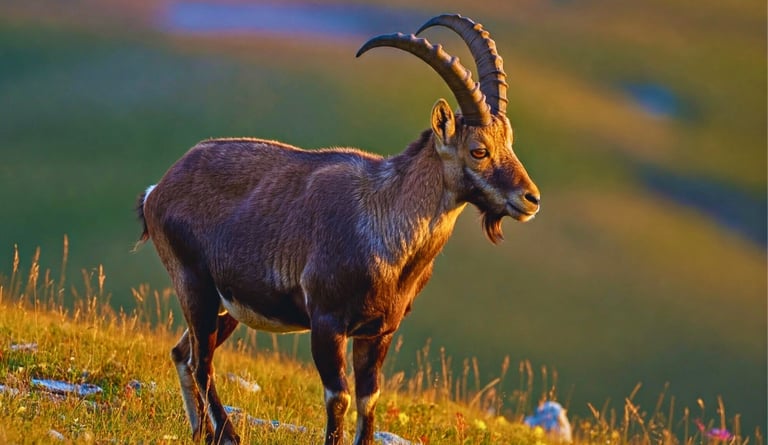 Himalayan goat at deosai 