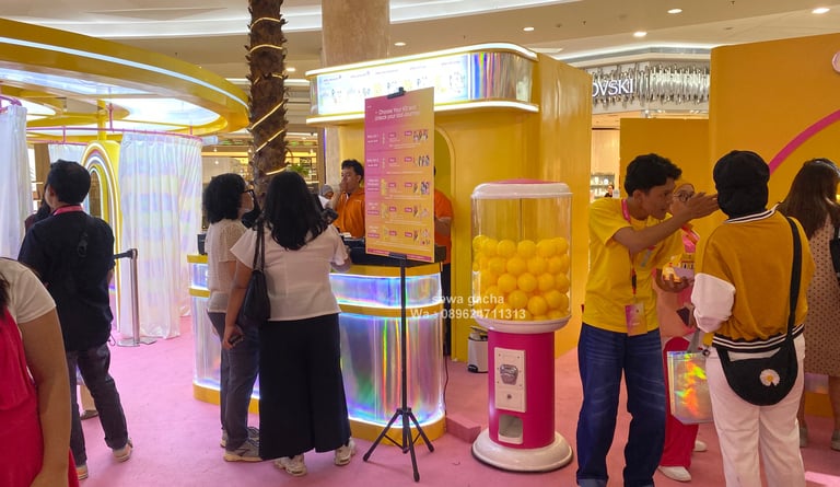 sewa mesin gacha gachapon kustomisasi