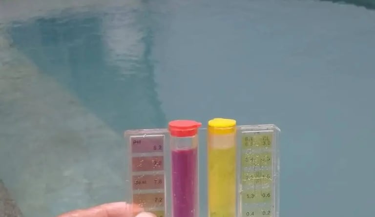keseimbangan PH & Clorine menggunakan teskit
