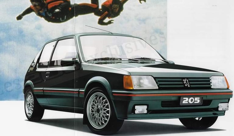 Brochure Peugeot 205 GTI Magic
