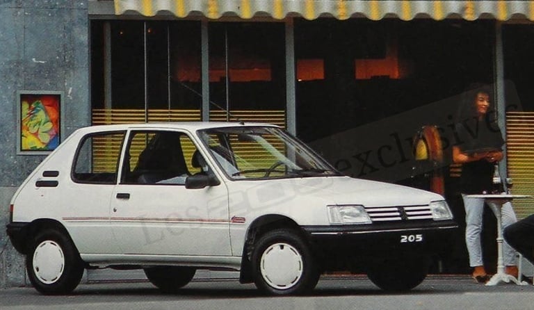 Brochure Peugeot 205 Junior Suisse