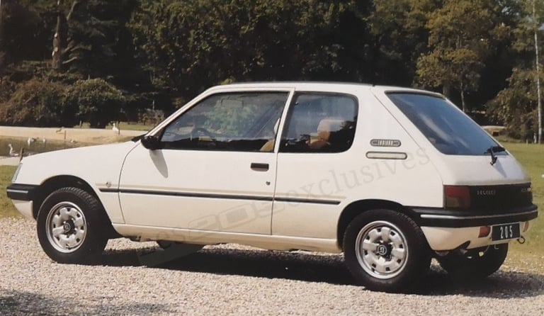 Brochure Peugeot 205 Indiana 