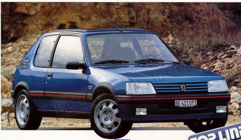 Brochure Peugeot 205 Top Line