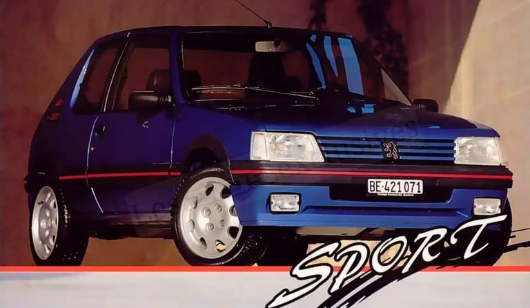 Brochure Peugeot 205 GTI Sport