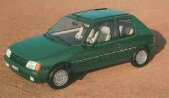 Brochure Peugeot 205 Roland Garros Suisse