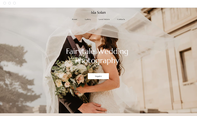 Création de site web professionnel pour photographe de mariage, Monbonsite