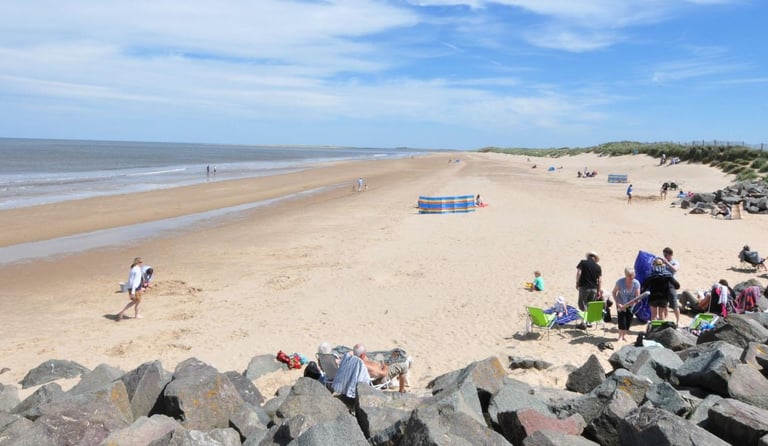 Brancaster beach is great for children, dogs, all are welcome