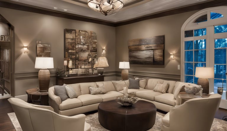 Bright living room with modern inventory