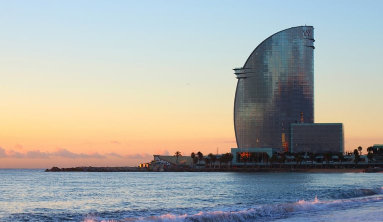 Barceloneta Beach in Barcelona