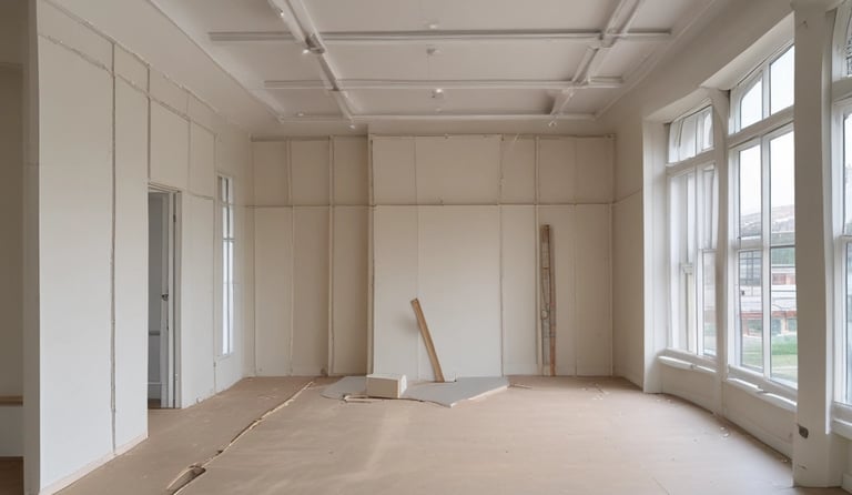A skilled worker laying bricks on a construction site.