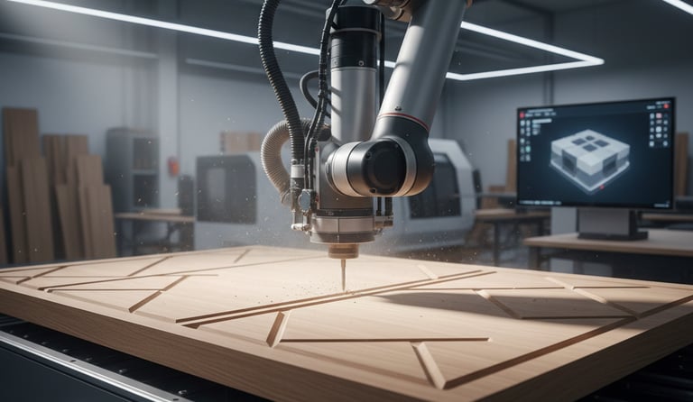 maquina cnc trabajando en Láchar