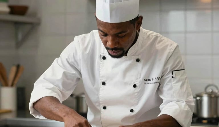 A warm, smiling nanny playing with two young children in a bright living room.