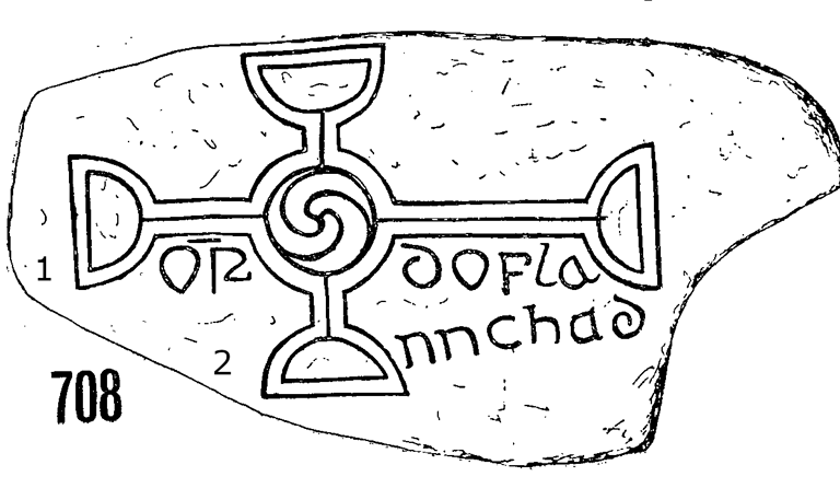 Clonmacnois Runestone 708 - Barony of Garrycastle, County of Offally, Ireland