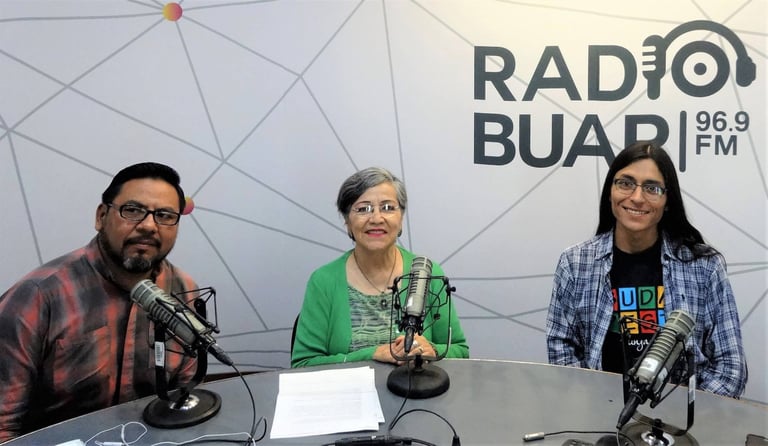Lilia Martínez y Torres en Radio BUAP como invitada.