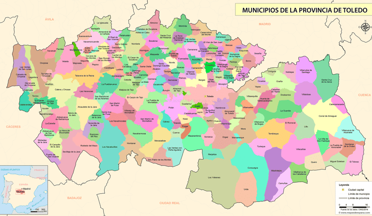 mapa de toledo