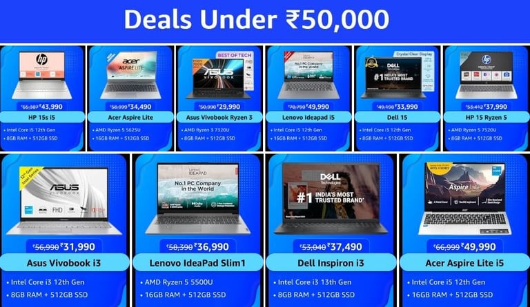 Laptops under 50,000