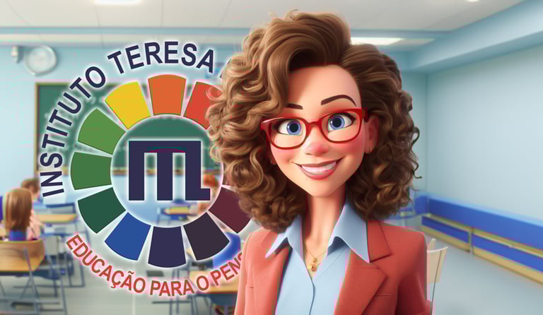 Diretora da escola aguardando novos alunos