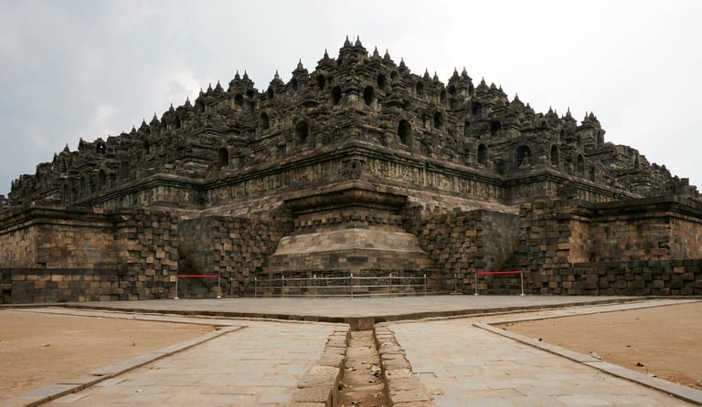 Photo of Borobudur Temple at Central Java Indonesia