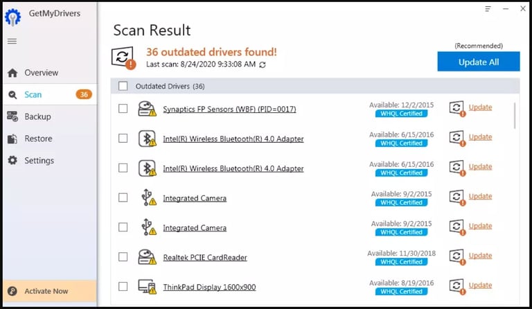iolo GetMyDrivers Screenshot