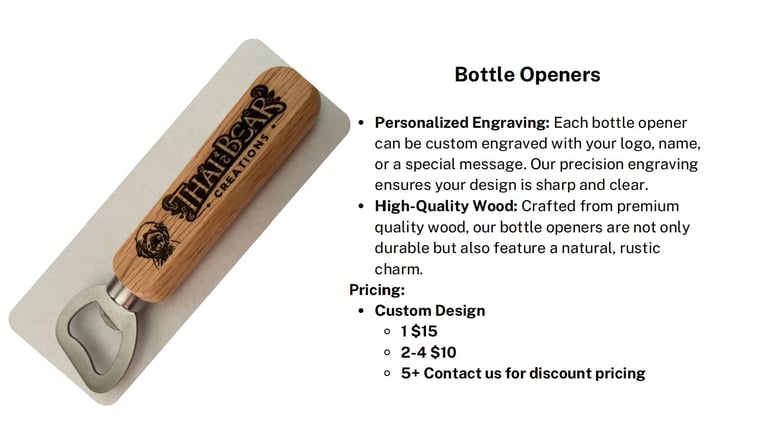 Custom bottle opener pricing