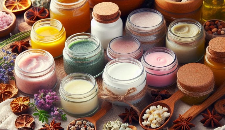 a variety of different types of salves