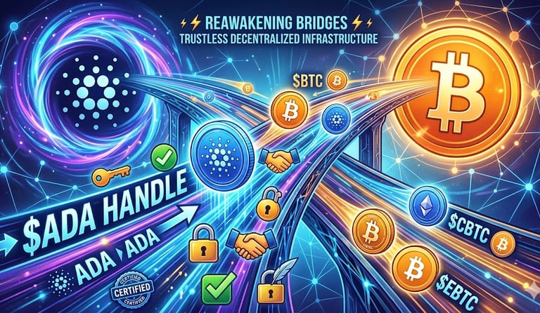 Cardano and Bitcoin Join Forces: The Cross-Chain "Reawakening" and Why Your Ada Handle is the Ultima