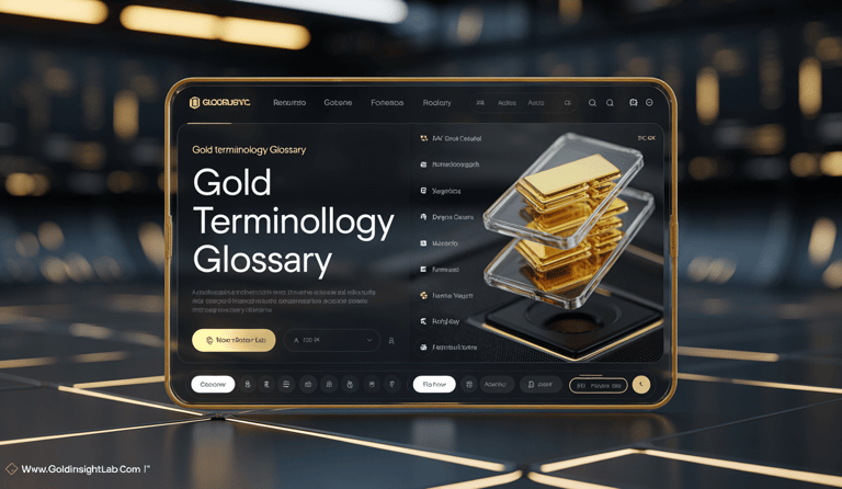 the-ilustration-image-of-gold-terminology-glossary