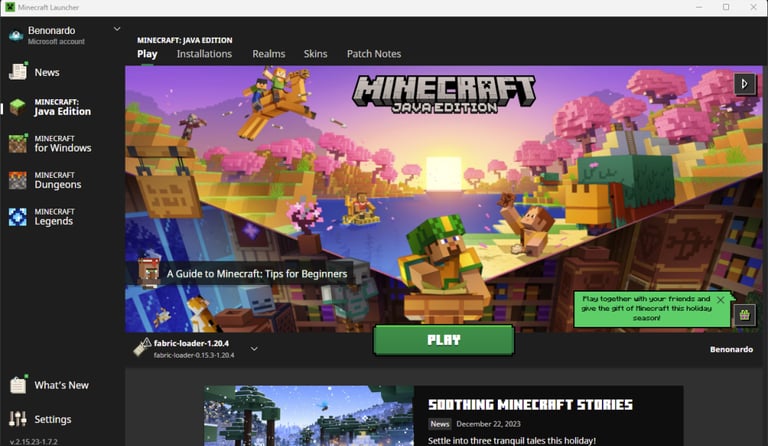 Minecraft Launcher Example