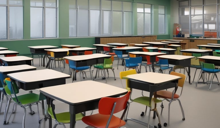 A clean, well-organized hospital room featuring modern hospital beds and furniture.