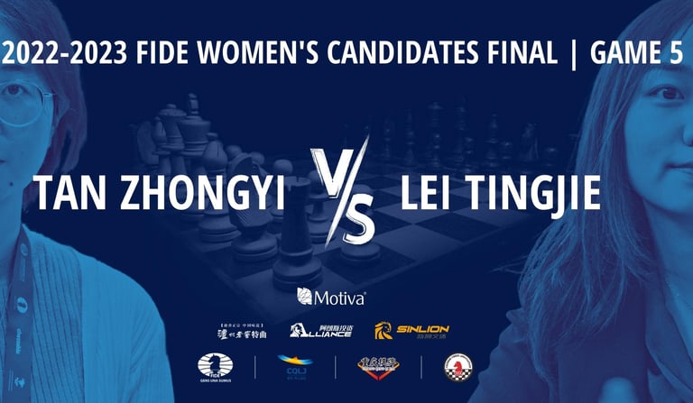 Lei Tingjie vs Tan Zhongyi #FIDEWomenCandidates 2023