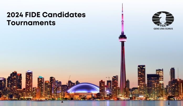 Toronto will host the 2024 FIDE Candidates Tournaments. FIDE Chess
