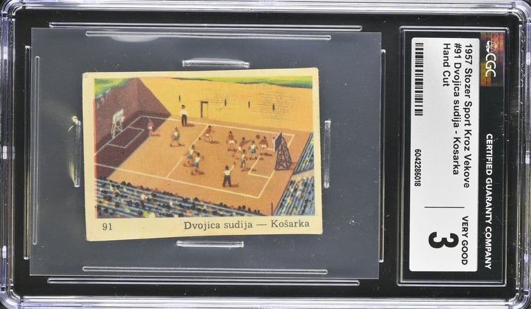 Vintage Basketball Card of Basket Euro Court